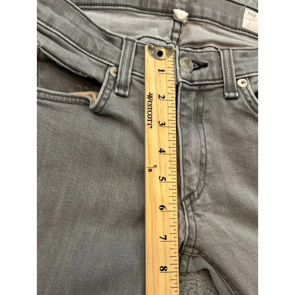 Rag & Bone Skinny Jeans Womens 27 Light Wash Gray Stretch Denim Casual Chic